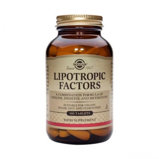 SOLGAR LIPOTROPIC FACTORS TABS 100S