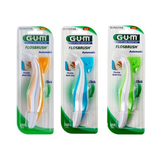 Gum Flosbrush 847 Αυτόματη Συσκευή Οδοντικού Νήματος Ελαφρώς Κερωμένο 30m