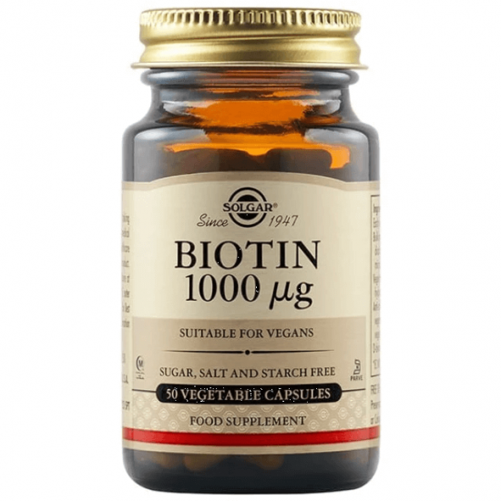 SOLGAR BIOTIN 1000MG VEG.CAPS 50S