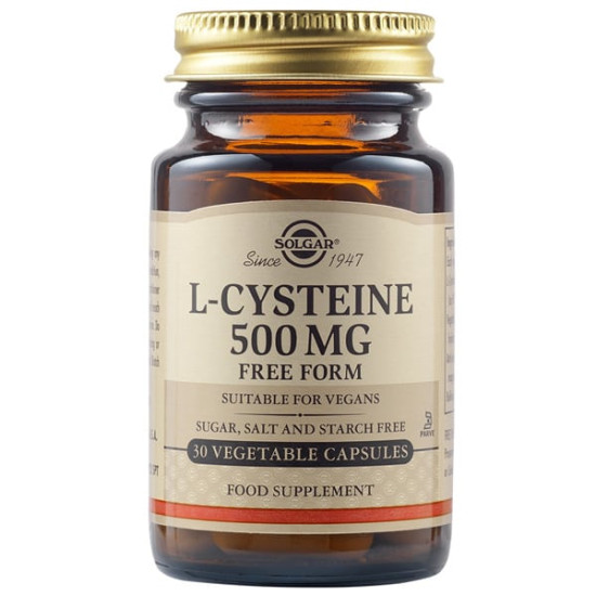 SOLGAR L-CYSTEINE 500MG VEGICAPS 30S SOLGAR L-CYSTEINE 500MG VEGICAPS 30S