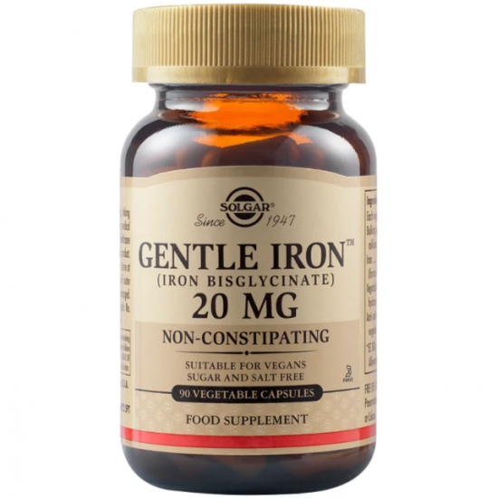 SOLGAR GENTLE IRON 20MG VEGICAPS 90S