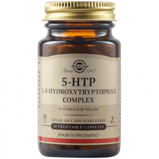 SOLGAR 5-HTP (HYDROXYTRYPTOPHAN) 100MG VEG.CAPS 30S