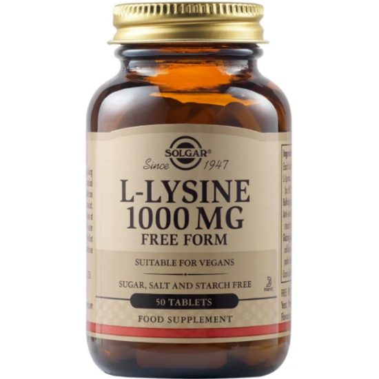 SOLGAR L-LYSINE 1000MG TABS 50S