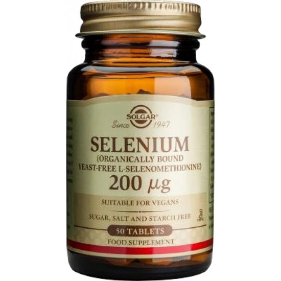 SOLGAR SELENIUM 200MG TABS 50S