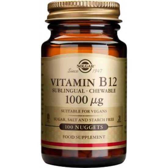 SOLGAR VIT B-12 1000MG NUGGETS 100S