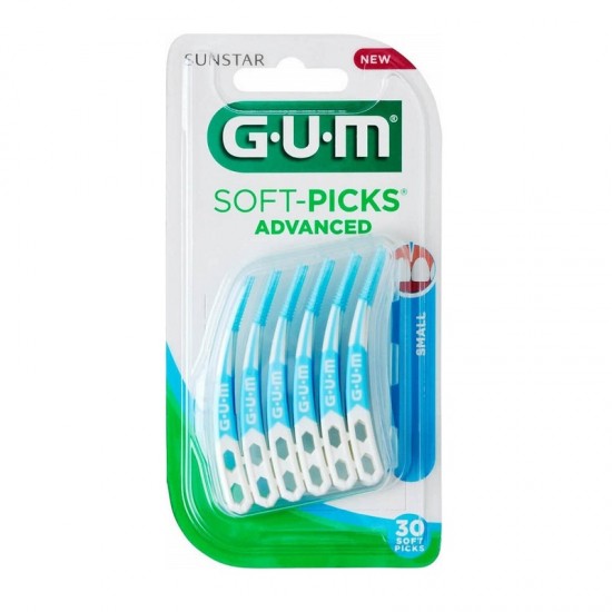 Gum 649 Soft Picks Advanced Small Μεσοδόντια Βουρτσάκια Μέγεθος Μικρό, 30τεμ