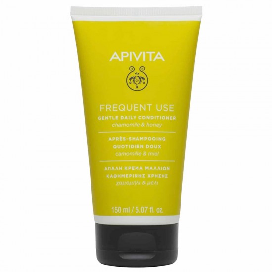 Apivita Gentle Daily Conditioner Απαλή Κρέμα Καθημερινής Χρήσης με Χαμομήλι & Μέλι  για Όλους τους Τύπους Μαλλιών 150ml