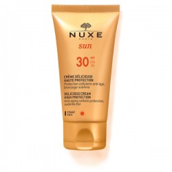 Nuxe Sun Delicious Cream Αντηλιακή Αντιγηραντική Κρέμα Προσώπου Κατά των Καφέ Κηλίδων SPF30 50ml