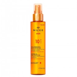 Nuxe Sun Tanning Oil Λάδι Μαυρίσματος Για Πρόσωπο & Σώμα SPF10 150ml