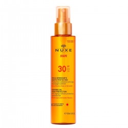 Nuxe Sun Tanning Oil Λάδι Μαυρίσματος Για Πρόσωπο & Σώμα SPF30 150ml