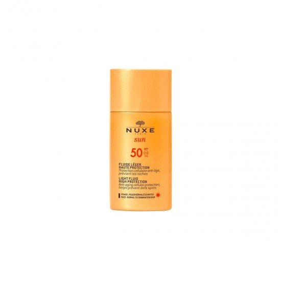 Nuxe Light Fluid SPF50 High Protection Αντηλιακή Αντιγηραντική Κρέμα Προσώπου Κατά των Κηλίδων για Κανονικές / Μικτές Επιδερμίδες 50ml