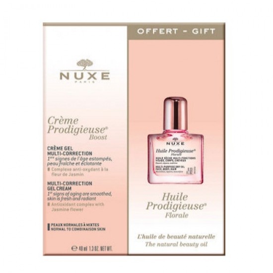 NUXE PRODIGIEUSE BOOST GEL CR 40ML + FREE HUILE PROD FLOR10