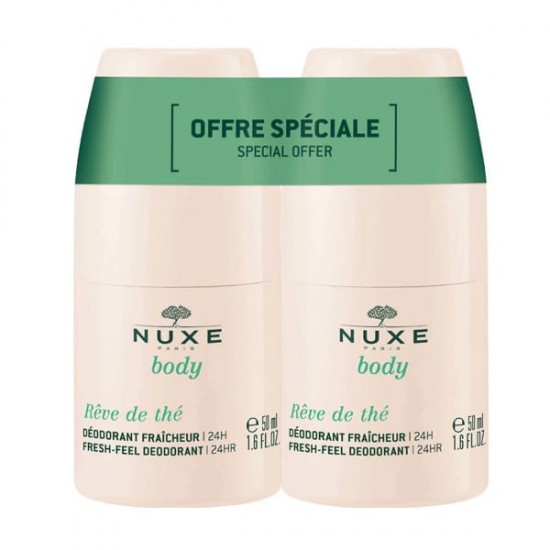 NUXE BODY REVE DE THE REFRESHING DEODORANT 24H  2X50ML