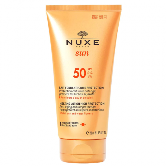 Nuxe Sun Melting Lotion High Protection SPF50 Αντιηλιακό Γαλάκτωμα Προσώπου-Σώματος 150ml