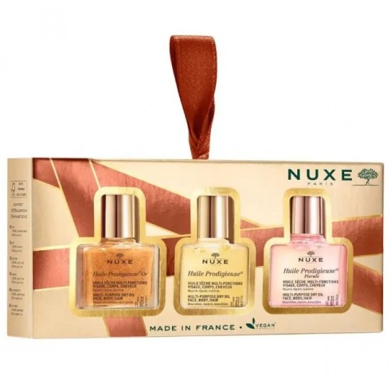 Nuxe Huile Prodigieuse Πακέτο Promo The 3 Prodigieux Set Σετ Με 3 Λάδια Πολλαπλών Χρήσεων 3x10ml