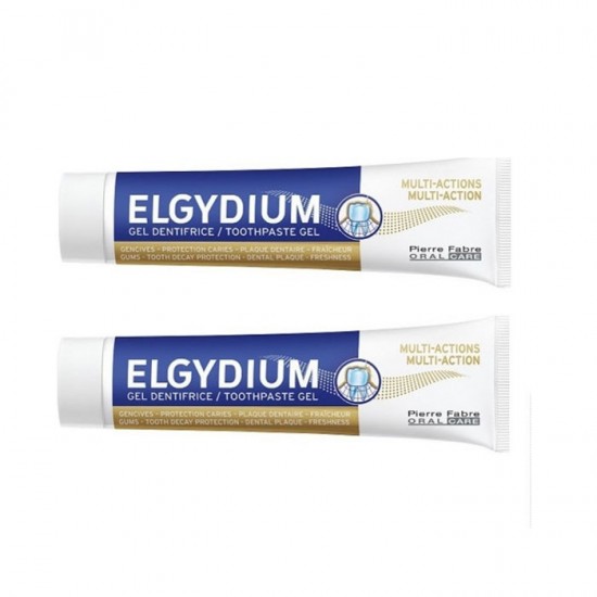 Elgydium Multi-Action Promo Οδοντόπαστα για ολοκληρωμένη προστασία 75ml με έκπτωση 50% στο 2ο προϊόν