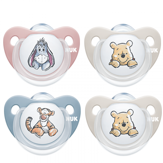  NUK ΠΙΠΙΛΑ ΣΙΛΙ. Disney Winnie No1 0-6m 1 τμχ