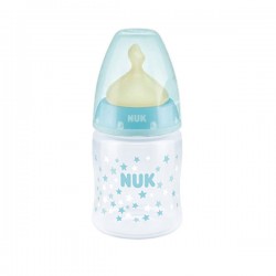 NUK First Choice+ Latex Μπιμπερό PP με Ένδειξη Θερμοκρασίας Small Γαλάζιο 150ml