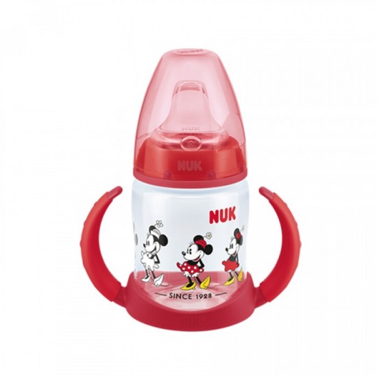 NUK - Disney Mickey Mouse First Choice Learner Bottle Κόκκινο με ρύγχος σιλικόνης 6-18m  150 ml