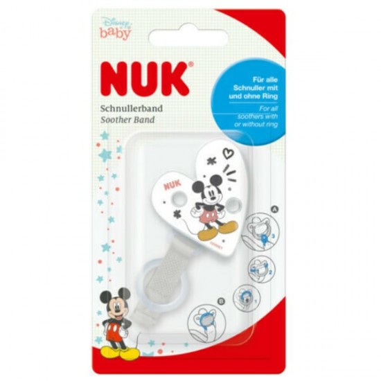 Nuk Disney Mickey Κορδέλα Πιπίλας 1τεμ