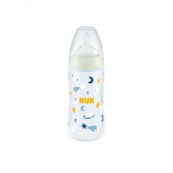 NUK First Choice Plus Night Μπιμπερό με Έλεγχο Θερμοκρασίας 6-18m 300ml