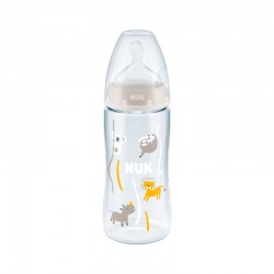 Nuk First Choice Plus Flow Control No Colic 6 -18m Πλαστικό Μπιμπερό με Θηλή Σιλικόνης  300ml