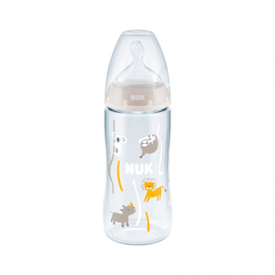 Nuk First Choice Plus Flow Control No Colic 6 -18m Πλαστικό Μπιμπερό με Θηλή Σιλικόνης  300ml