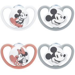 NUK ΠΙΠΙΛΑ ΣΙΛΙ. No 2 6-18m space MICKEY 1 τμχ