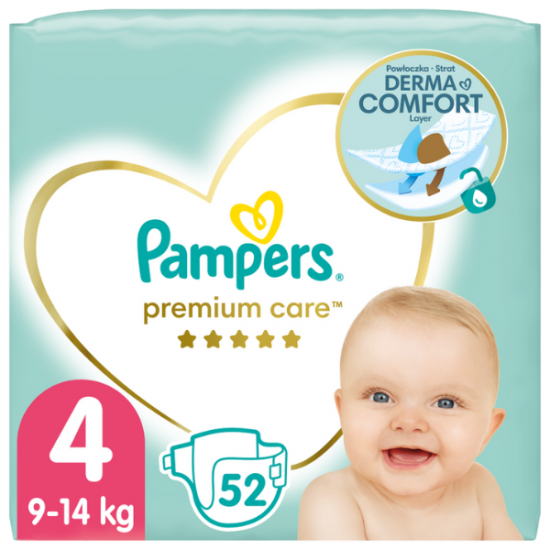 PAMPERS PREMIUM CARE ΜΕΓ 4 2x52 JUMBO