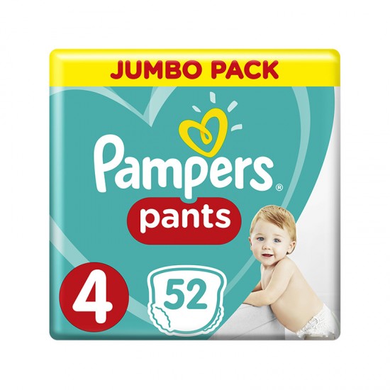 PAMPERS PANTS ΜΕΓ 4 52τμχ JUMBO