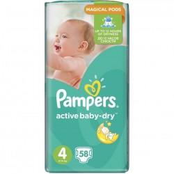 PAMPERS ACTIVE BABY ΜΕΓ 4 3x58 MAXI