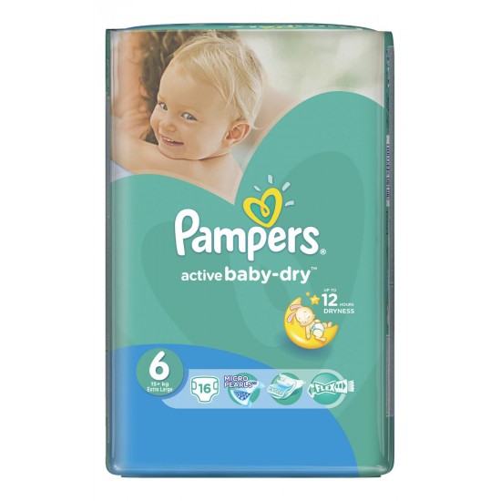 PAMPERS ACTIVE BABY ΜΕΓ 6 2X44 MAXI