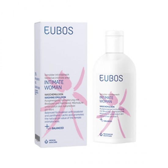 Eubos Intimate Woman Washing Emulsion Υγρό Καθαρισμού Για Την Ευαίσθητη Περιοχή  200ml