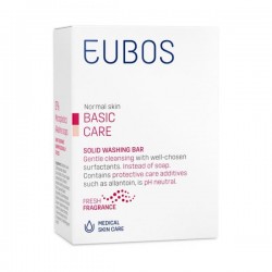 Eubos Solid Washing Bar Πλάκα Καθαρισμού Αντί Σαπουνιού Κόκκινο 125gr