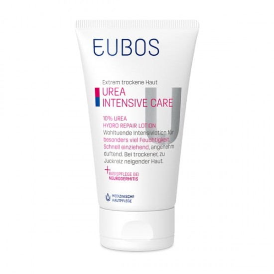 EUBOS Dry Skin Urea 10% Hydro Repair Lotion Ενυδατική Λοσιόν Σώματος με Ουρία 10% που Μειώνει τον Κνησμό για Ξηρό & Τραχύ Δέρμα 150ml