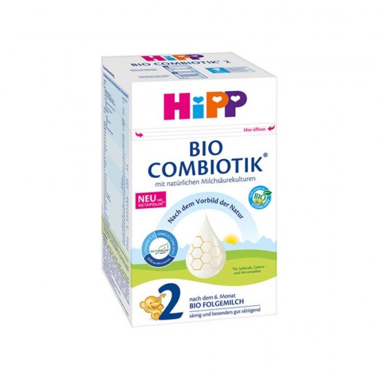 HIPP BIO COMBIOTIC NO2 2ης ΒΡΕΦ ΗΛΙΚ ΜΕ ΜΕΤΑFOLIN 600gr