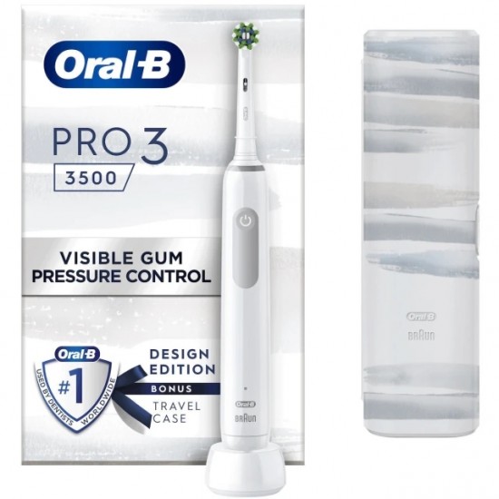 ORAL-B PRO 3500 DESIGN EDITION WHITE