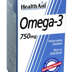 Health Aid ΟMEGA 3 Fish Oil 750 mg 60 κάψουλες