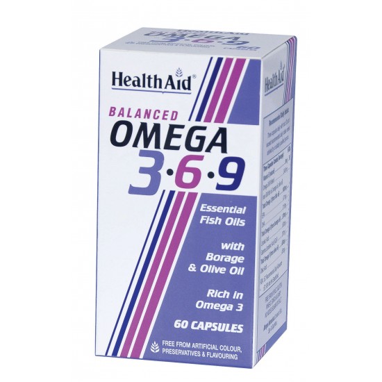 Health Aid Omega 3-6-9 Ισσοροπημένος Συνδυασμός με Ωμέγα 3-6-9 60Caps