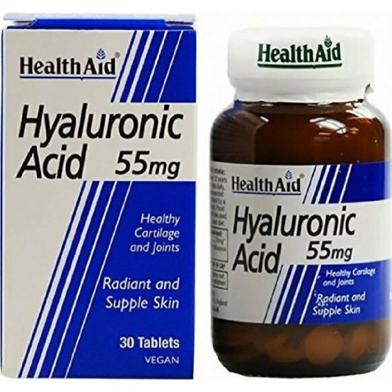 Health Aid Hyaluronic Acid 55mg 30 tabs