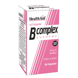 Health Aid Vitamin B Complex Σύμπλεγμα Βιταμινών Β 90 caps