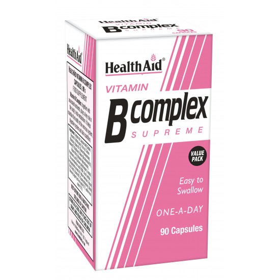 Health Aid Vitamin B Complex Σύμπλεγμα Βιταμινών Β 90 caps