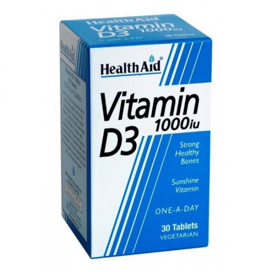 Health Aid VITAMIN D3 1000iu 30tabs