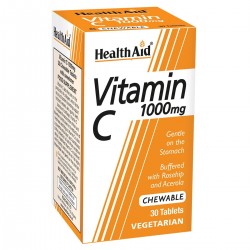 Health aid VIT-C 1gr (μασώμενη) 30tabs