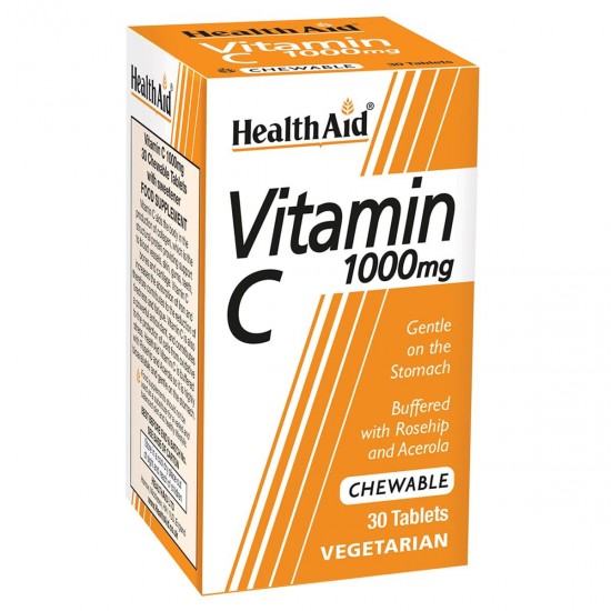 Health aid VIT-C 1gr (μασώμενη) 30tabs