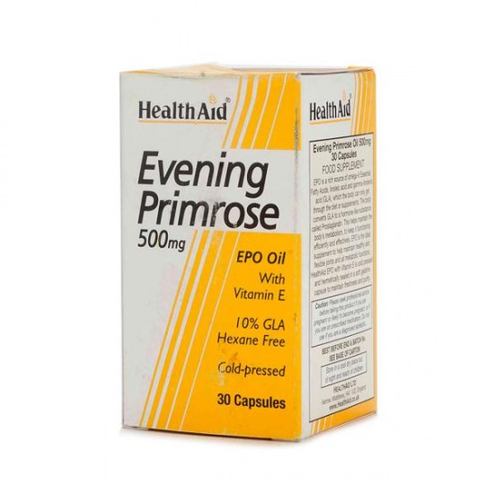 HEALTH AID EVENING PRIMROSE OIL 1000MG + VITAMIN E 30CAPS