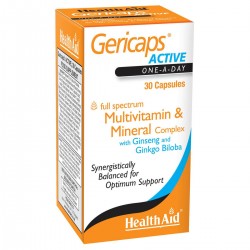 Health Aid GERICAPS ACTIVE Multivitamins Ginseng & Ginkgo Biloba 30 κάψουλες