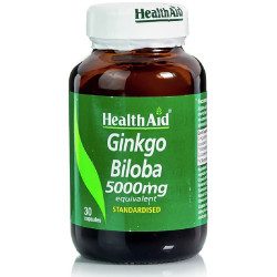 HEALTH AID GINKGO BILOBA GB ROOT EXTRACT 5000MG 30