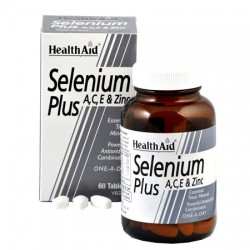 Health Aid Selenium 200μg Plus A, C, E & Zinc 60tabs