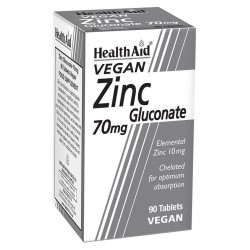 Health Aid ZINC gluconate 70mg 90tabs